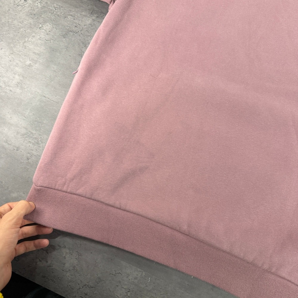 Comfrt Airplane Mode Travel Hoodie Women M Mauve Dusty Pink SAMPLE Zip Pocket - Picture 14 of 15